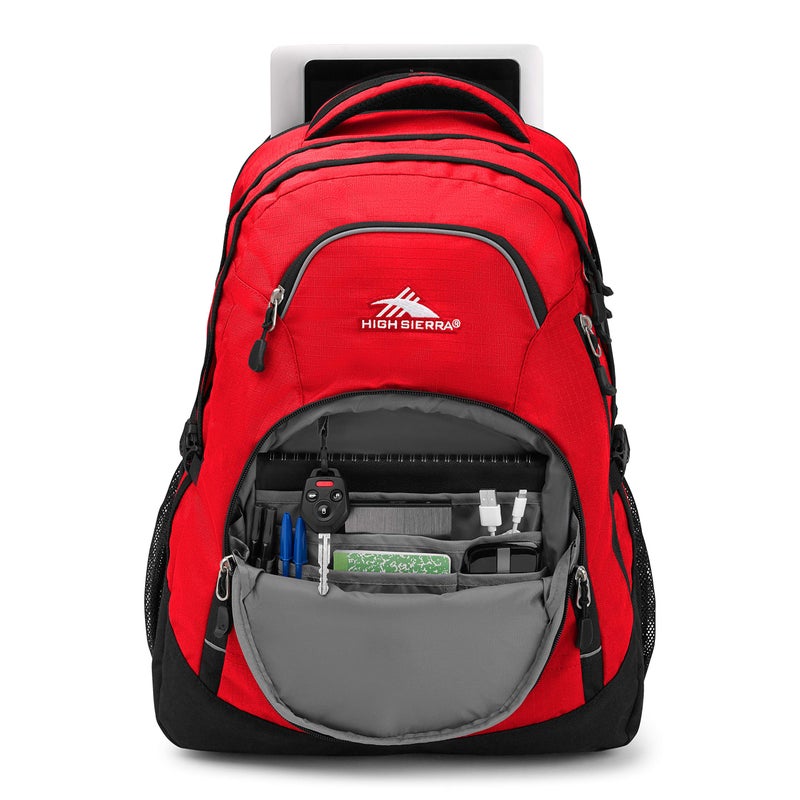 High Sierra Access 2.0 Laptop Backpack, Crimson/Black, One Size - Image 3